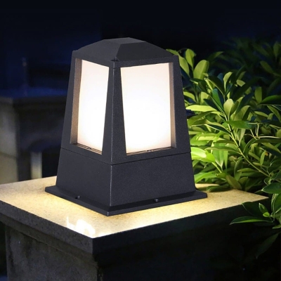 Durable Aluminum Alloy Outdoor Patio Light with Waterproof Rubber Seal and Stylish Glass Shade for Gardens, Walkways, and Porches