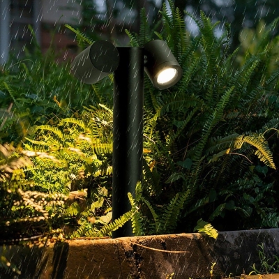Durable Aluminum Outdoor Pathway Light with 180&deg; Rotation, GU10 Lamp Cup, and Tempered Glass Lampshade for Enhanced Stability and Longevity