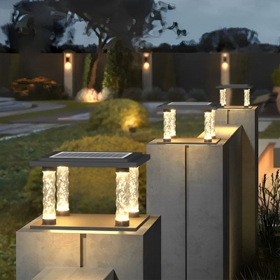 Durable Die-Cast Aluminum Solar Outdoor Light with Unique PC Bubbles Design, Weather-Resistant for Yard, Garden, Fence, and Pavilion