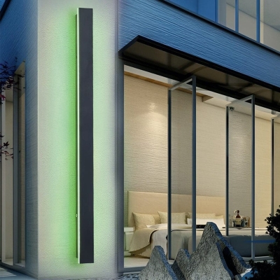 Fashionable LED RGB Outdoor Wall Lights for Front Porch, Enhances Home Facade, Illuminates 15-30 Sq Meters, Warm White Tone