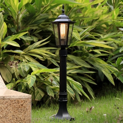 Durable Waterproof Outdoor Pathway Light with High Transmittance Glass Lampshade for Patios, Lawns, and Gardens, Easy to Install and Rustproof
