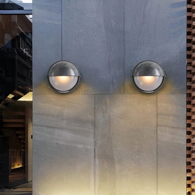 Durable Die Cast Aluminum Wall Lamp with Unique Glass Lampshade, Rustproof, Waterproof, and Wear Resistant for Indoor and Outdoor Use