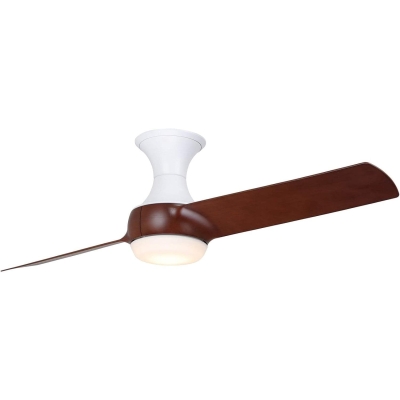 54 in. Contemporary 2-Blade Ceiling Fan with LED Light and 6-Speed Wall Control
