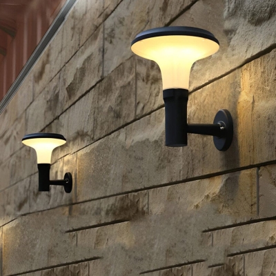 Durable Aluminum Outdoor Wall Light with High-Efficiency Solar Panel, Fast Charging, Waterproof, Rust-Resistant, and Overcharge Protection