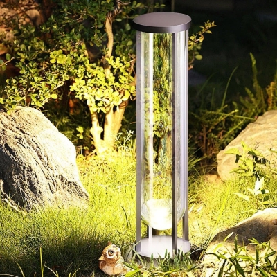 Elegant Minimalist Outdoor Pathway Light, Durable Aluminum and Glass Construction, Perfect for Yard Decoration and Landscape Lighting