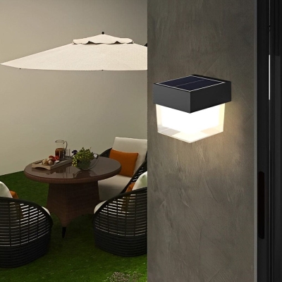 High-Efficiency Solar Wall Lamp with LED Lights, Waterproof, Easy Installation, Energy-Saving for Porch, Patio, Balcony, and Outdoor Use