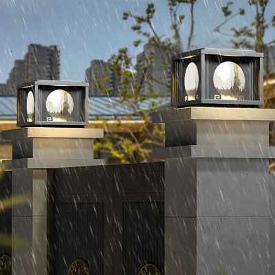 Waterproof Die-Cast Aluminum Solar Garden Lights with 360&deg; Charging Panels for Pathways, Decks, and Driveways, Easy Installation, Rustproof, Durable