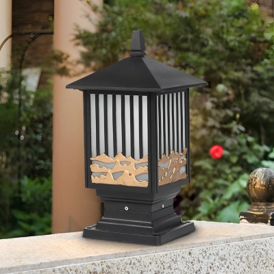 Durable Solar and Wired Fence Post Lights with Remote Control, Energy-Saving, Rustproof Aluminum, High Transmittance Frosted Glass for Outdoor Use
