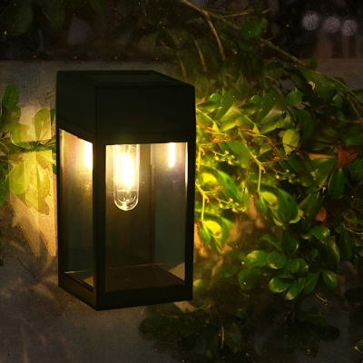 Smart Solar Outdoor Wall Light with Automatic Night Activation, Waterproof and Rust Proof, High Conversion Rate Solar Panel, Durable Glass Lampshade
