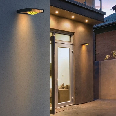 Unique Shape Outdoor Wall Light, Weatherproof, Sealed Porch Light for Warm, Romantic Atmosphere, Perfect Home Decoration for American Homes