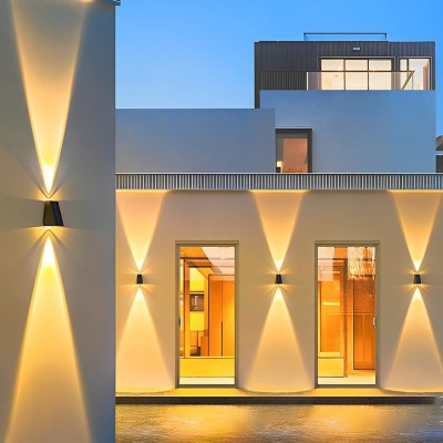 High-Efficiency Solar Outdoor Wall Light with Adjustable Beam Angle, Bright LED, Energy-Saving, and Unique Up-Down Lighting Effects for American Homes