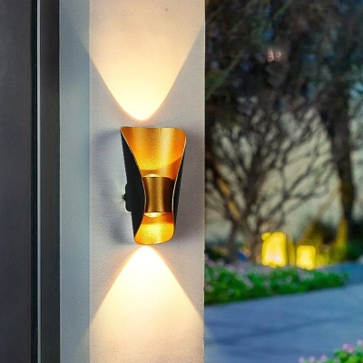 Durable IP65 Waterproof Up and Down Outdoor Wall Light, Stylish Warm Lighting for Porch, Garden, Patio, Balcony, and Hallway