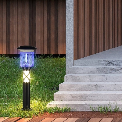 Dual-Function Outdoor Light with Mosquito Control, Stainless Steel Reflective Base, Safe Mesh Cover, Auto Shut-Off for Rainy Days