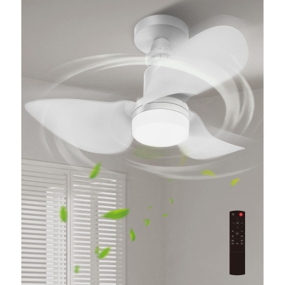 Remote Control Ceiling Fan and Light, Small Ceiling Fan with Light, Socket Fan Light with Remote Control for Bedroom Kitchen Dining Room Corridor