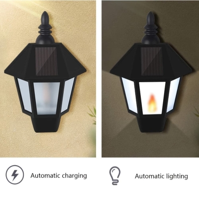 Outdoor Solar Wall Light, Motion Sensor Waterproof LED Wall Light for Patio Garden Park Porch Fence