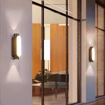 Durable Candy-Shaped Outdoor Wall Light, High Brightness, Low Energy LED with Excellent Heat Dissipation and Rust Resistance for Warm, Comfortable Lighting