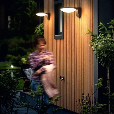 Classic Three-Dimensional Circular Solar Outdoor Wall Light for Patios, Corridors, Doorways, and Driveways, Gentle Lighting for a Warm Atmosphere