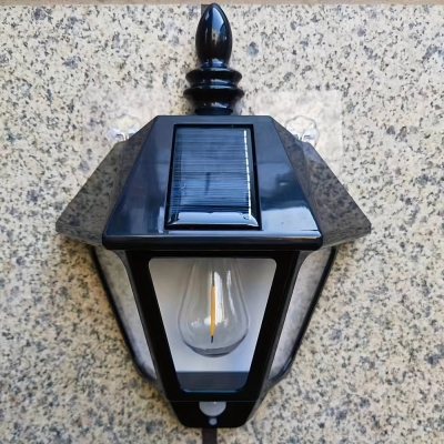 Outdoor Solar Wall Lamp, Solar Tungsten Wire Wall Light for Yard Garden Villa