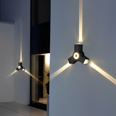 Durable Aluminum Waterproof Wall Lamp with High Brightness LED and Transparent Lens for Stunning Indoor and Outdoor Lighting Effects