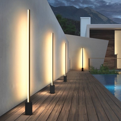 Elegant Stainless Steel and Aluminum Lawn Lamp, Rust Proof, Weather Resistant, and Perfect for Garden Decoration and Night Illumination