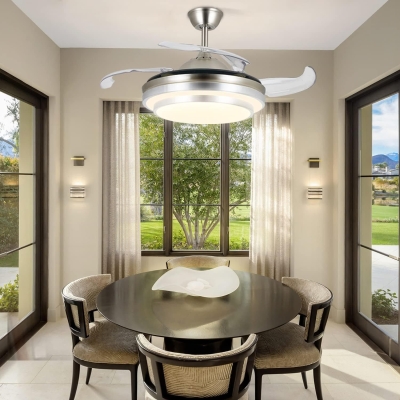 36 in. Pretty Ceiling Fans with Light and Remote, Smart Fans Light Fixture, LED Fandelier Ceiling Fan for Kitchen Living Room Dining Room